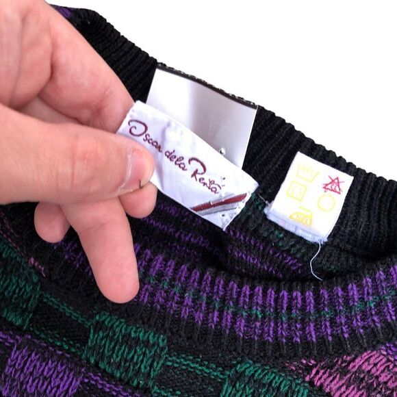 Rare Coogi Style Knit Oscar Dela Renta Sweater Medium - Picture 6 of 10